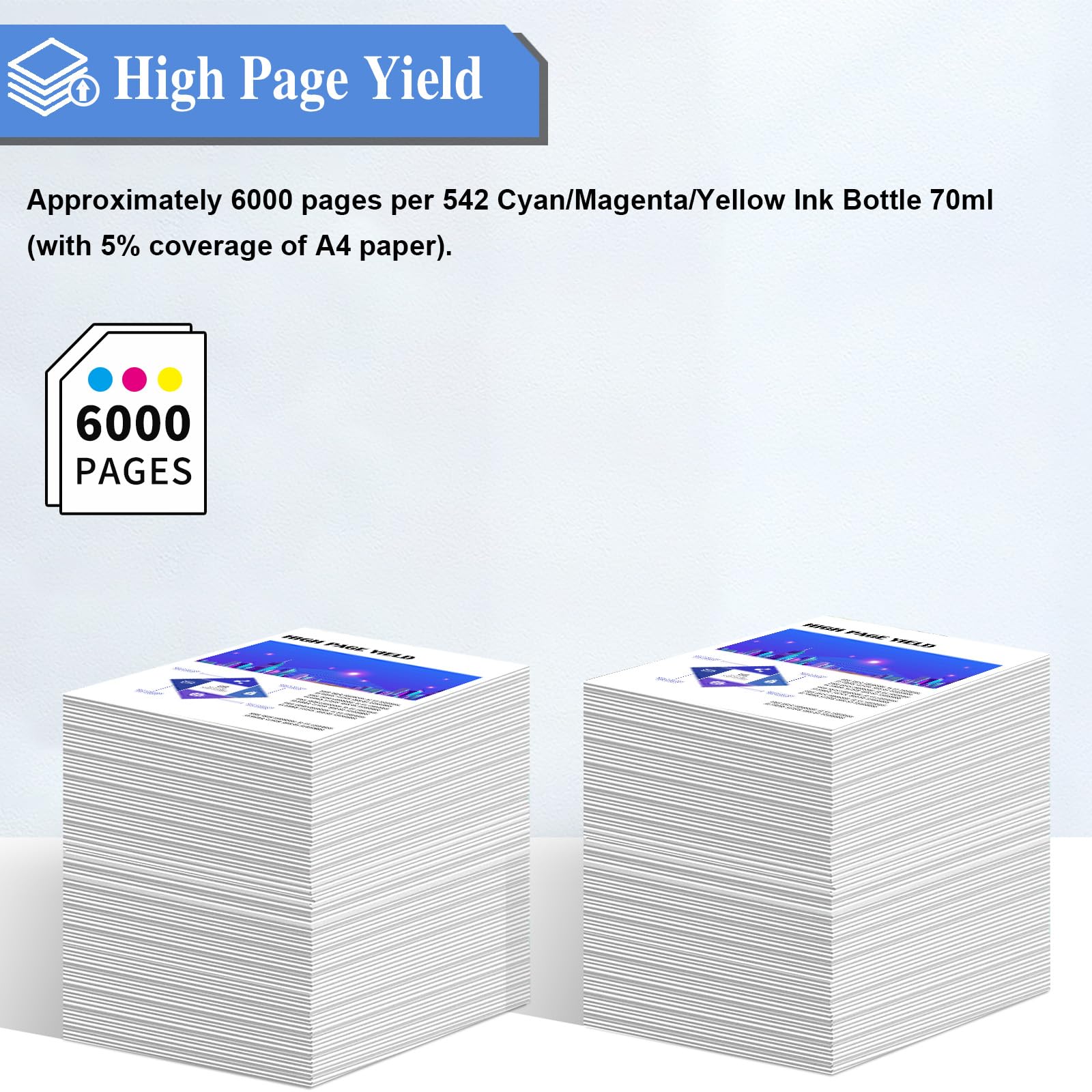 542 Ink Refill Bottles T-5150 ET-5170 ET-5850 ET-5800 Replacement for Epson 542 Ink Refill Bottles for Pro ET-5150 ET-5170 ET-5180 ET-5800 ET-5850 ET-5880 ET-16600 ET-16650 Printer 3Pack CMY