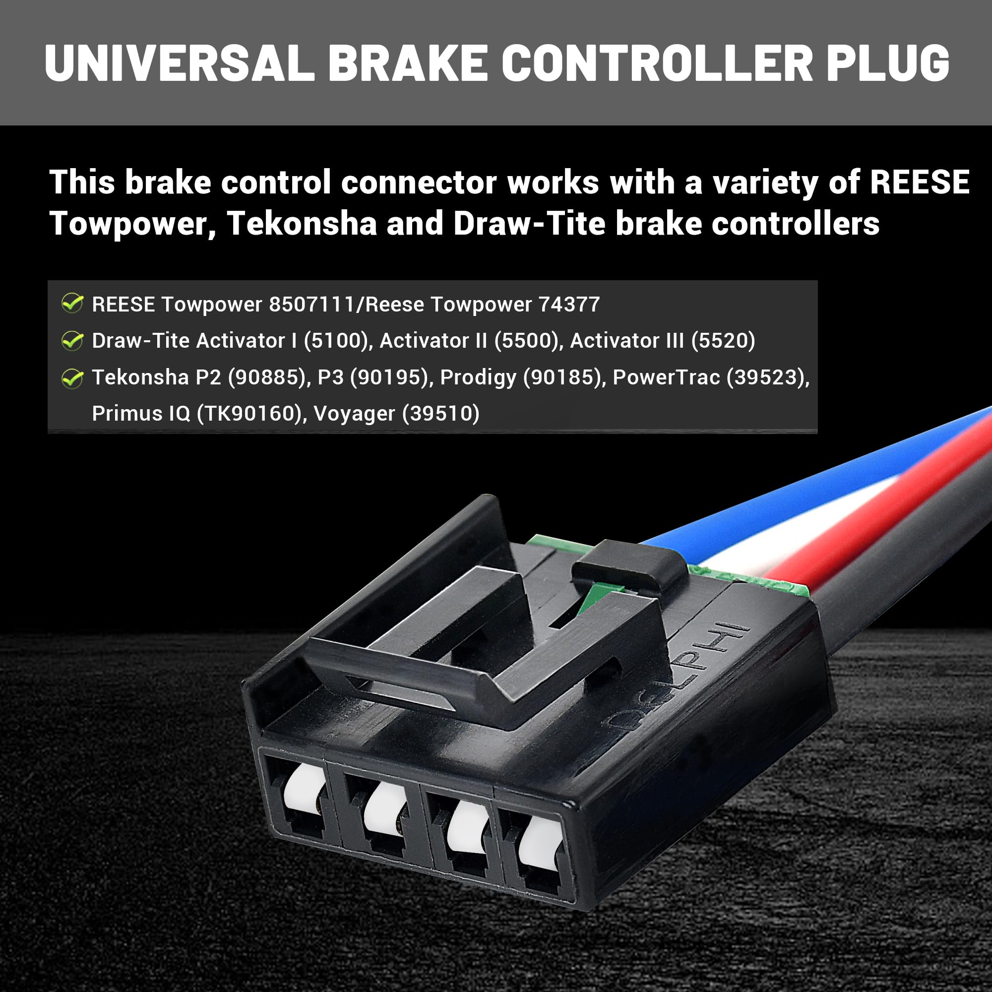 Oyviny Brake Control Wiring Adapter for 2015-2022 Ram 1500/Ram 2500/Ram 3500/Ram 1500 Classic 2019-2021, Plug in Brake Controller Wiring Harness for 2016-2021 Ram 4500/Ram 5500 31 Inches