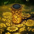 Ninonly Solar Sunflower Lanterns Outdoor, Solar Hanging Lights Waterproof Garden Decor, Solar Powered Light for Yard Patio Pathway Landscape, Gifts for Mom, Grandma, Women, Mother's Day Christmas