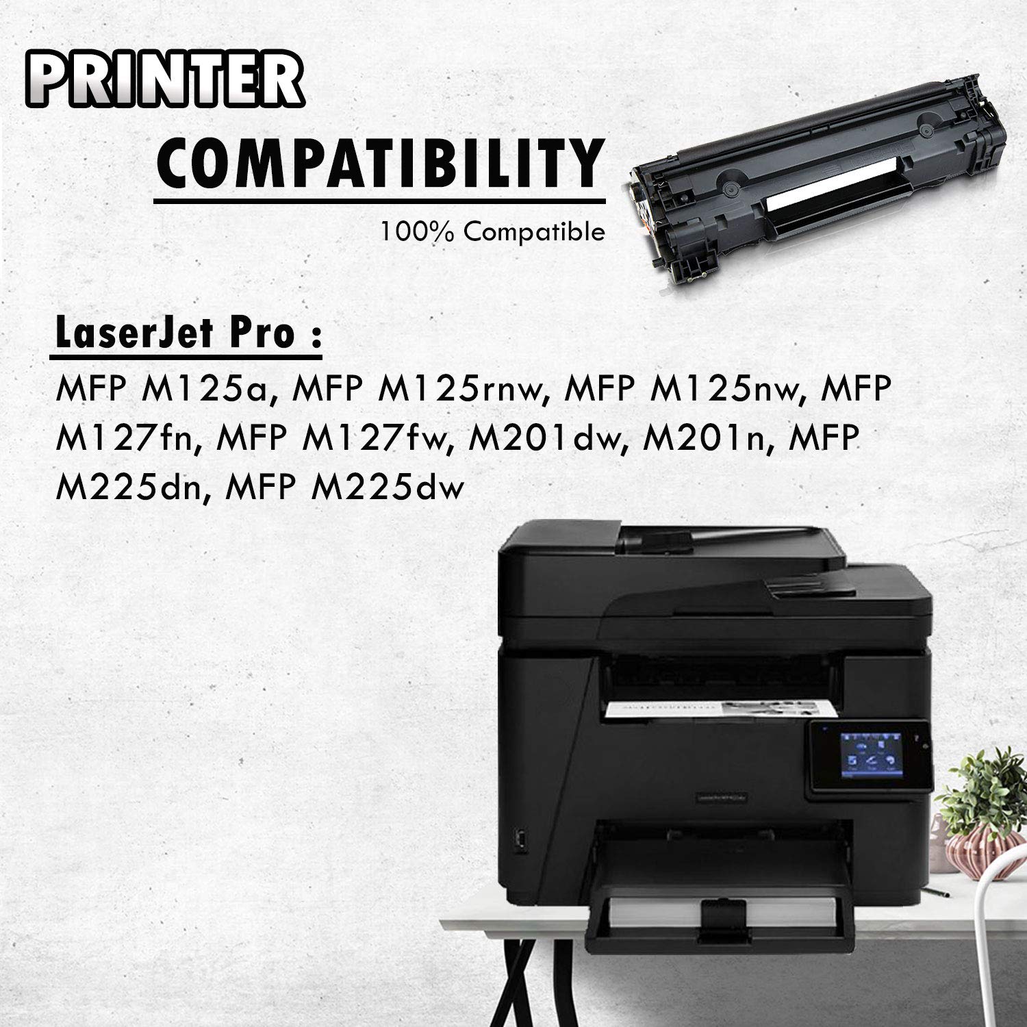 Inkfirst Compatible Toner Cartridge Replacement for HP CF283A 83A LaserJet Pro M201dw M201n MFP M225dn MFP M225dw MFP M127fn MFP M127fw MFP M125a MFP M125rnw MFP M125nw