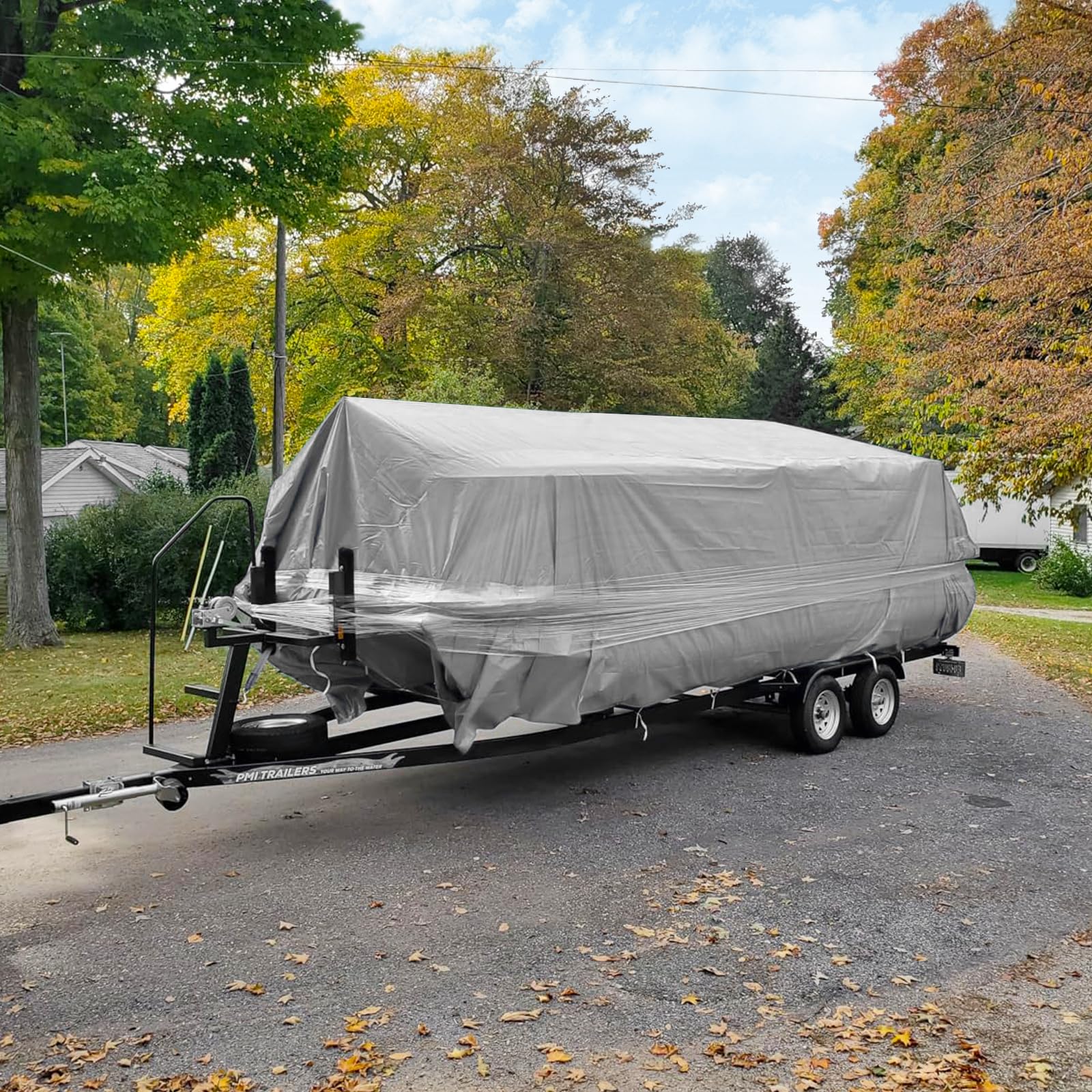 EEATUZTL Tarps Heavy Duty Waterproof, 12 Mil Thick UV Resistant Bâche Imperméable Heavy Duty Tarps, Sliver Small Tarpaulin Poly Tarp Waterproof Tarp Outdoor for Roof Pool Boat Patio Camping, 6 * 8FT