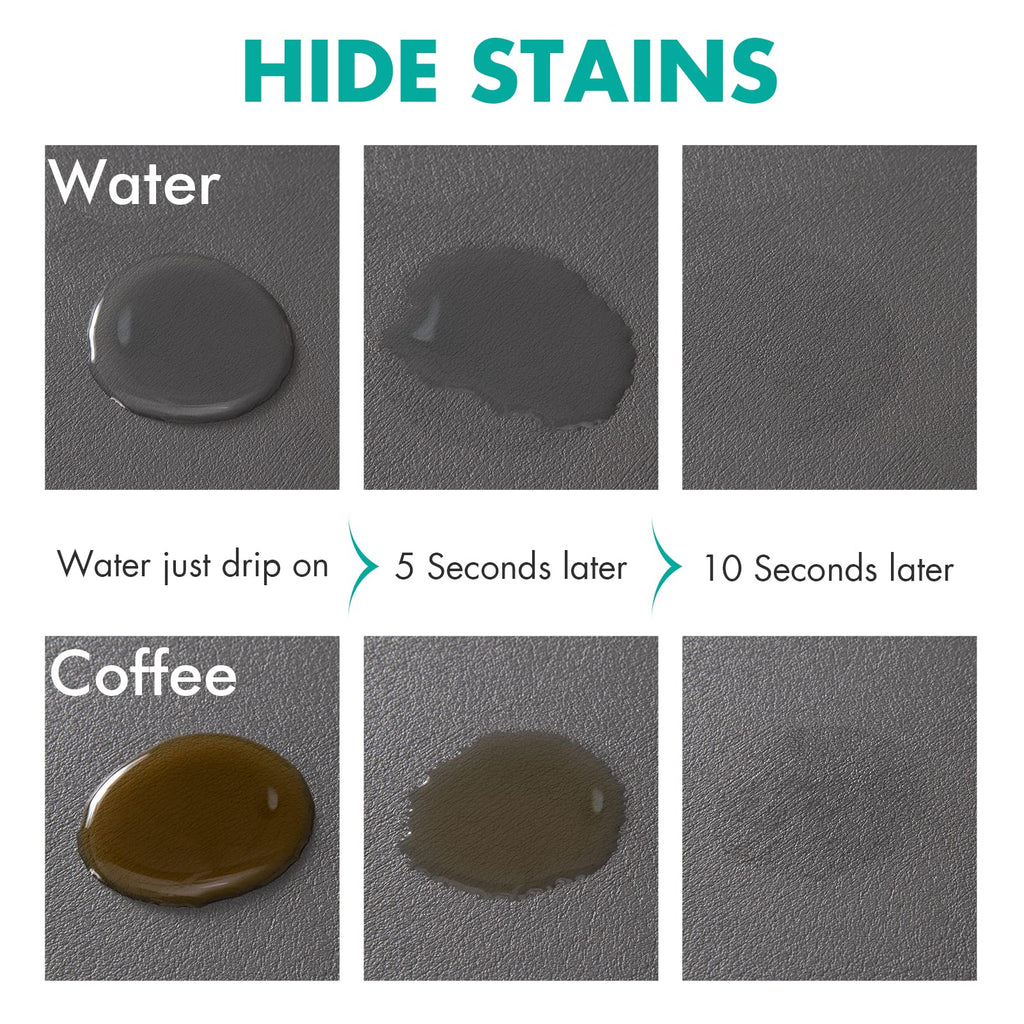 LIMNUO Coffee Mat Hide Stain Rubber, Coffee Maker Mat for Countertops, Backed Absorbent Dish Drying Mat for Kitchen Counter (Grey, 12"x16")