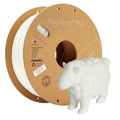 Polymaker Matte PLA Filament Matte Cotton White 1.75mm 1kg 3D Printing Filament, PolyTerra 3D Printer PLA Filament