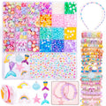 MiuCo Beads for Bracelets Making Kit for Girls Gifts, Art and Crafts for Jewelry Making Kits for Beading Birthday, Party to Friendship Gift