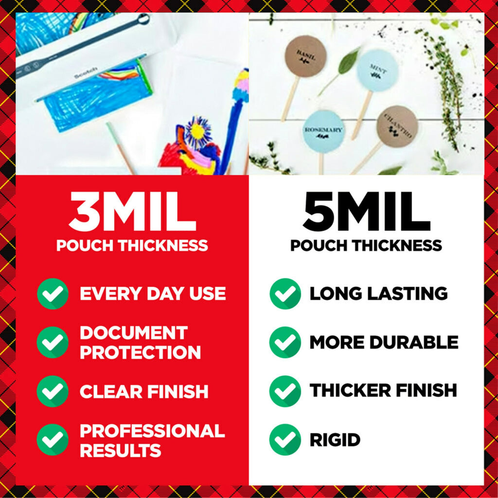 Scotch Thermal Laminating Pouches, 100 Count, Clear, 5 mil., Laminate Business Cards, Banners and Essays, Ideal Office or School Supplies, Fits Letter Sized (8.9 in. × 11.4 in.) Paper