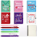 12 Pcs Nurse Graduation Gift Set Inspirational Spiral Notebooks Motivational Ballpoint Pens Bulk Nurse New Job Gifts Healthcare Worker Appreciation Present for Nursing Student Graduate