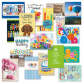 Current Mega Happy Birthday Greeting Card Value Pack – Set of 36 (18 Designs), Large 5 x 7 inches, Envelopes Included