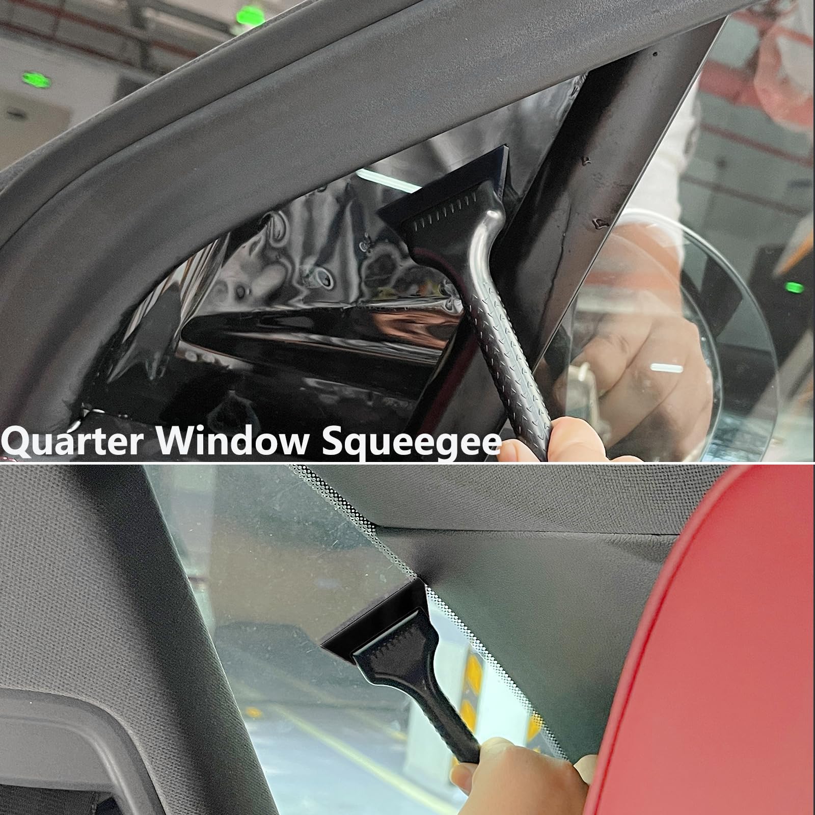 EHDIS Vinyl Wrap Installation Tool KIT Window Tint Tools Window Tint Bulldozer Squeegee Long Handle Scrubber Paddle Squeegee,Small Quarter Window Squeegee for Car Wrapping,Window Tint Installation