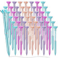 48 Pcs Diamond Pens, 0.7mm Black Ink Pens Bulk, Retractable Ballpoint Pen, Bling Crystal Pens for Engagement Wedding Signing Pen, Bridal Shower Gifts, Birthday Party Favors (2 Styles, 4 Colors)