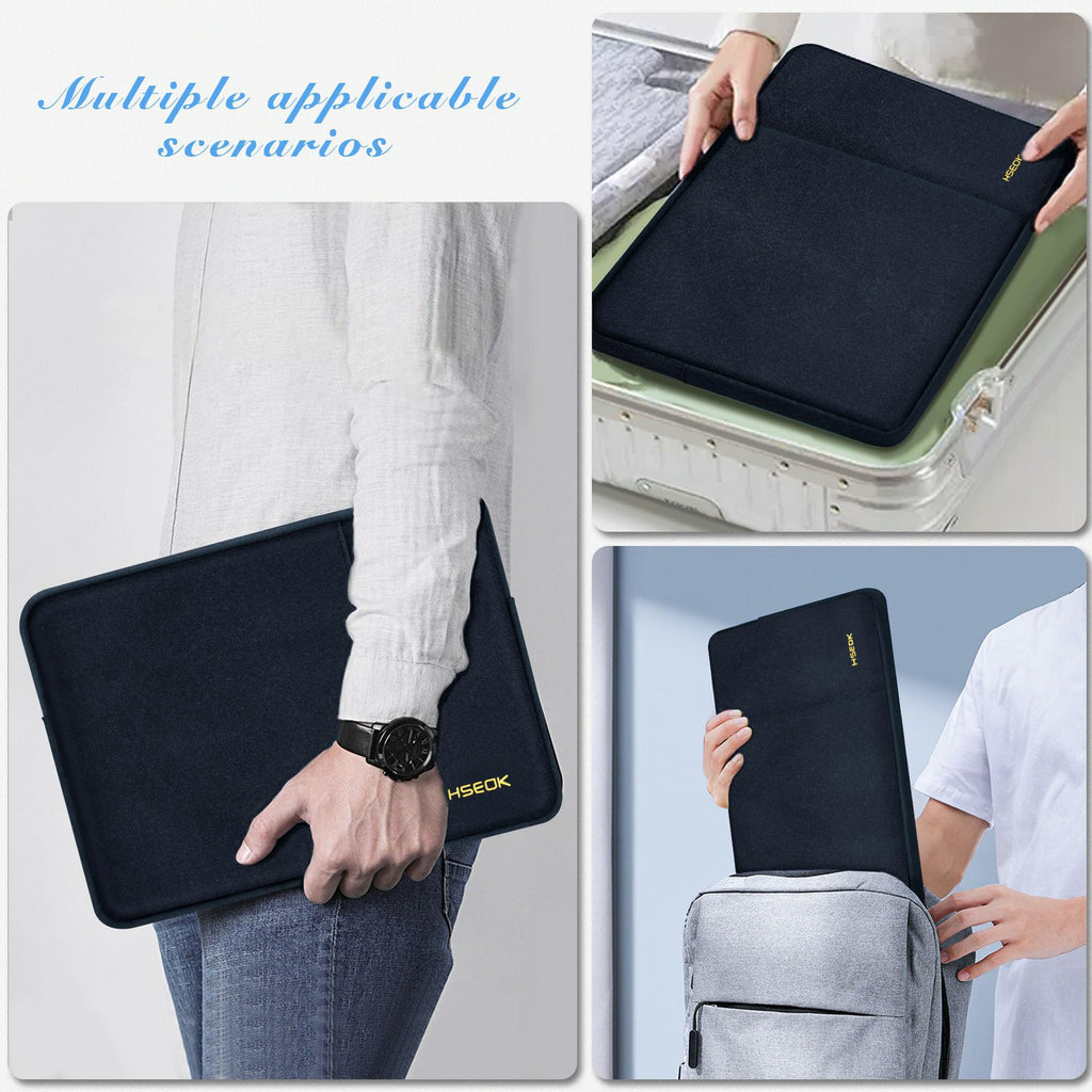 HSEOK Laptop Case 15.6 Inch Sleeve, Shockproof Protective Water Repellent with Accessory Pocket,Compatible with Mac Pro 16 inch 2025-2019, Sleeve Bag for Most 15 15.6 16 Notebooks,B01K01