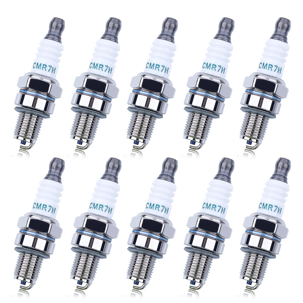 10 Pack CMR7H Spark Plugs, Spark Plug for Shindaiwa 3699-91867 Red Max 369991867, 506615101, 544260901, Sparkplug for Husqvarna 581362301 Stihl Redmax Blowers Brushcutters Trimmers Chain Saws