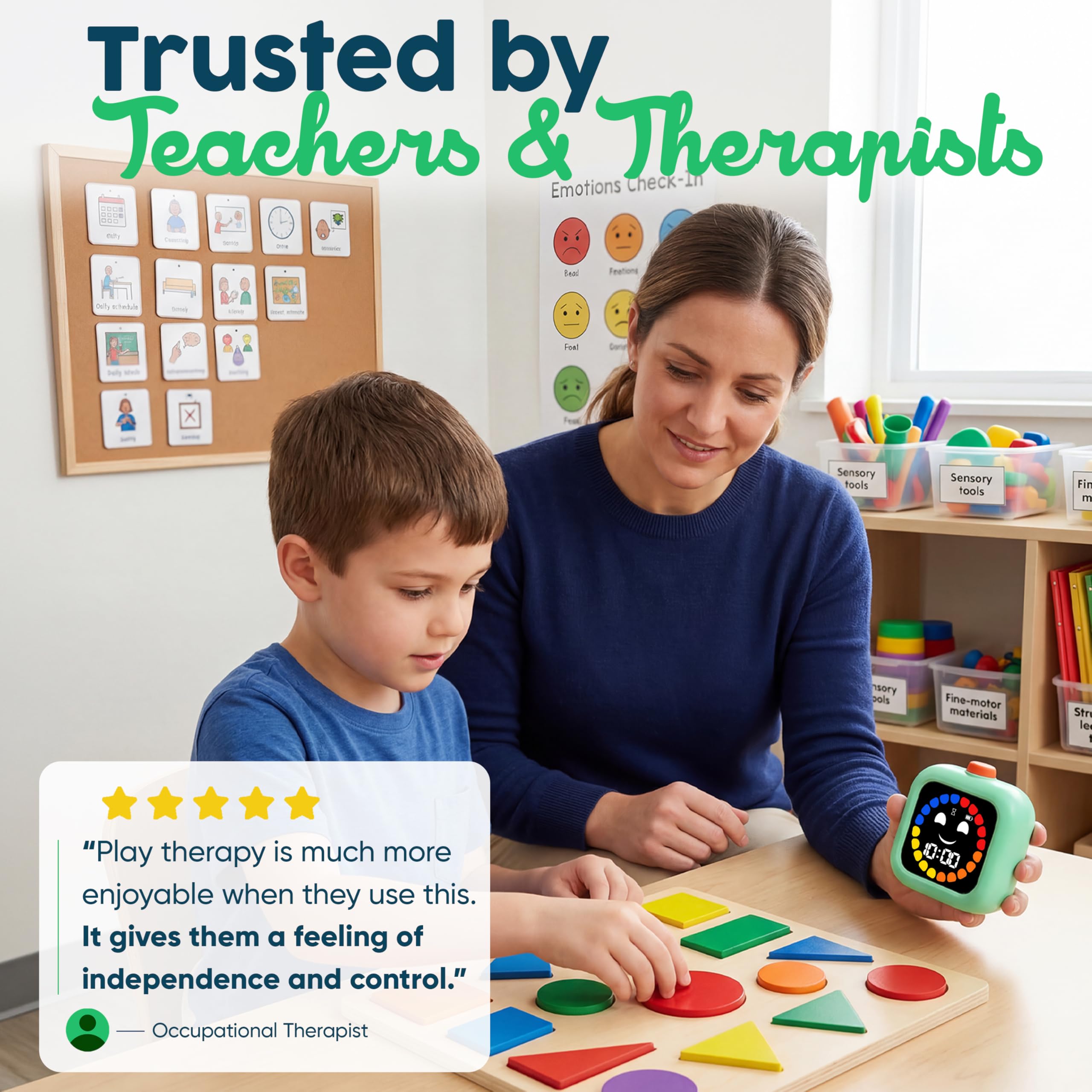 Digital Visual Timer for Kids - Rechargeable 99 Min Timer - Focus & Smoother Routines - Visual Timer for Classroom, ADHD Autism Toddler Support - Daily Use at Home, Therapy or School