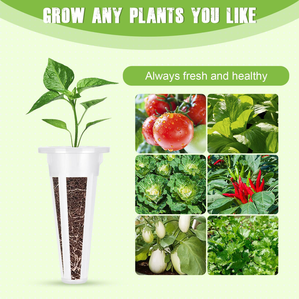 161 Pcs Seed Pods Kit for AeroGarden, Grow Anything Kit for Hydroponics with 50 Grow Sponges, 30 Grow Baskets, 30 Planting Domes, 50 Pod Labels, 1 Tweezer