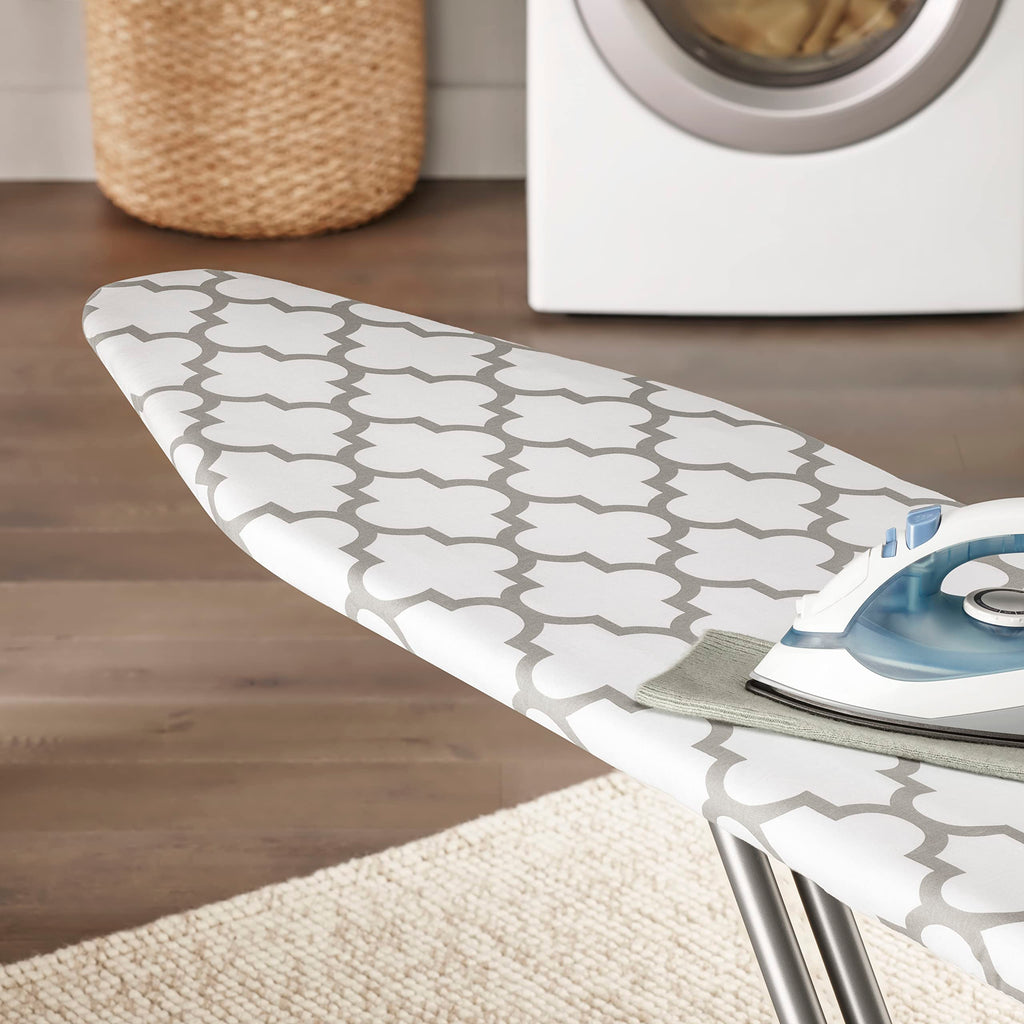 Whitmor Deluxe Ironing Board Cover and Pad (Ironing board not included) - Medallion Grey