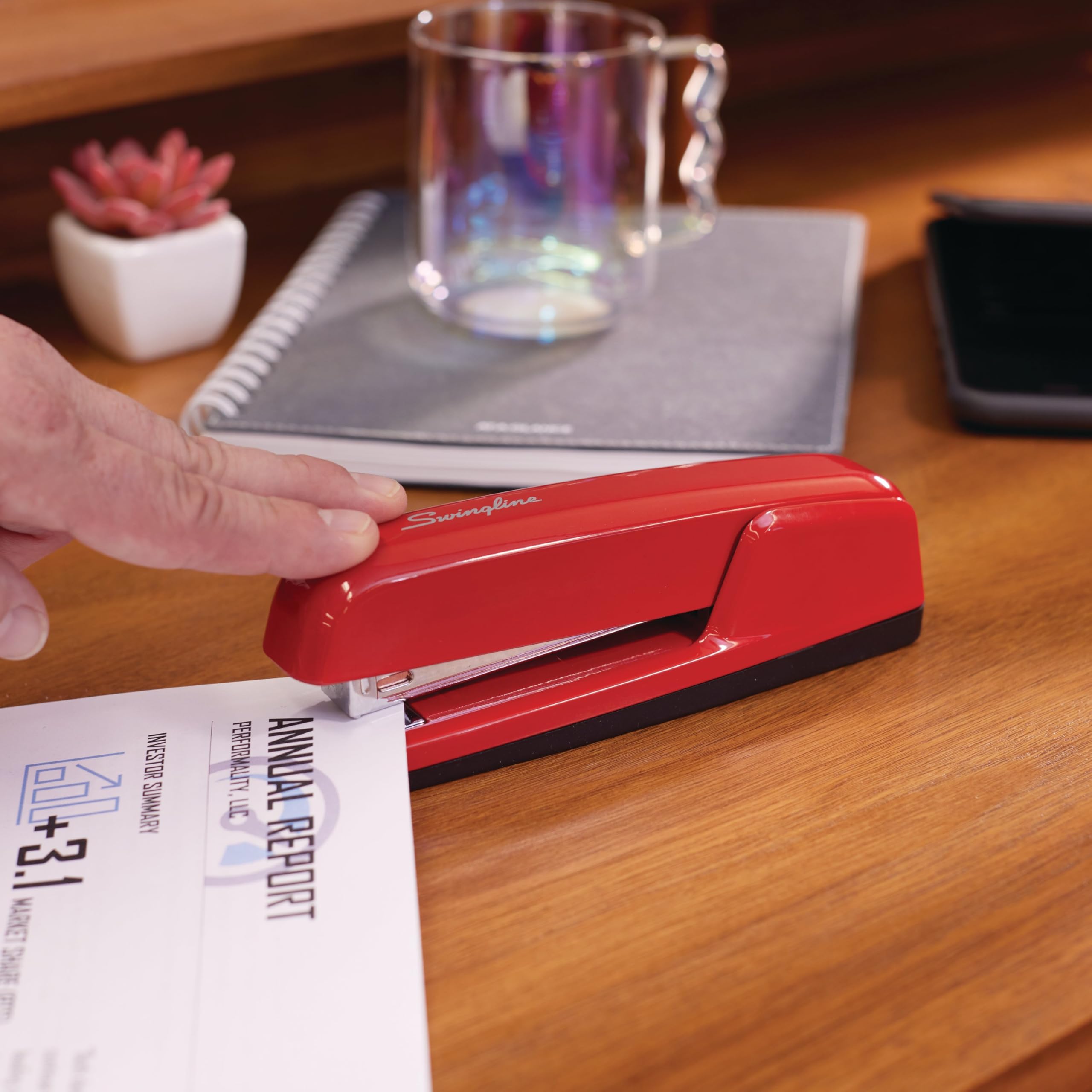 Swingline Collectors Edition 747 Business Stapler, Rio Red (SWI74736)