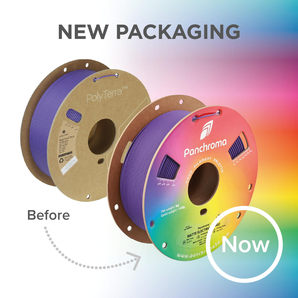 Polymaker Panchroma Matte PLA Filament, Charcoal Black 1.75mm 1kg 3D Printing Filament, Formerly Polyterra Matte, Fits Most FDM 3D Printers, 1kg Spool (2.2lbs)