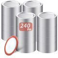 Mason Jar Lids, 240 Pcs Regular Mouth Canning Lids, 70 MM Airtight Leak Proof Canning Jar Lids for Ball, Kerr Jars, Silver