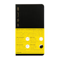 Nitoms SS1022 STALOGY Notebook, B6, Slim, Squared, 1/2 Ear, Black