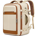 Travel Backpack for Women Flight Approved Carry On Travel Backpack with Shoe Pouch,TSA 15.6inch Laptop Sac à Dos Personal Item Bag for Weekender Overnight Bags Bookbag Travel Essentials,Beige