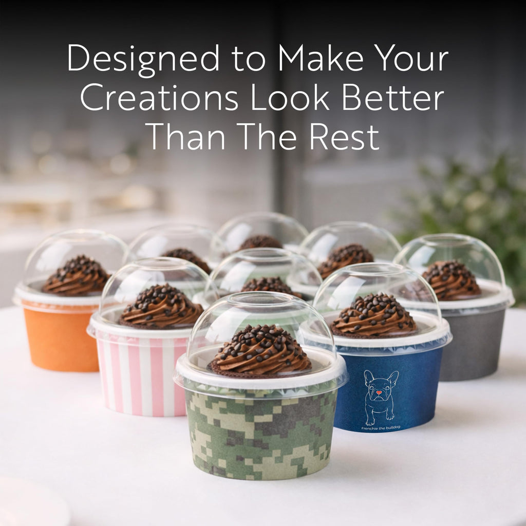 Restaurantware-LIDS ONLY: Dome-Shaped Lids, 50 Transparent Plastic Lids for 5 Ounce Coppetta to Go Cups - Cups Sold Separately, Disposable, Clear Plastic Dessert Cups Lids, for Dessert Takeaways