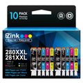 10 Pack E-Z Ink (TM Compatible Ink Cartridge Replacement for Canon 280 281 PGI-280XXL CLI-281XXL Compatible with PIXMA TR7520 TR8520 TS6120 TS6220 TS6320 TS8120 TS9120 TS9521C TS702 Printer