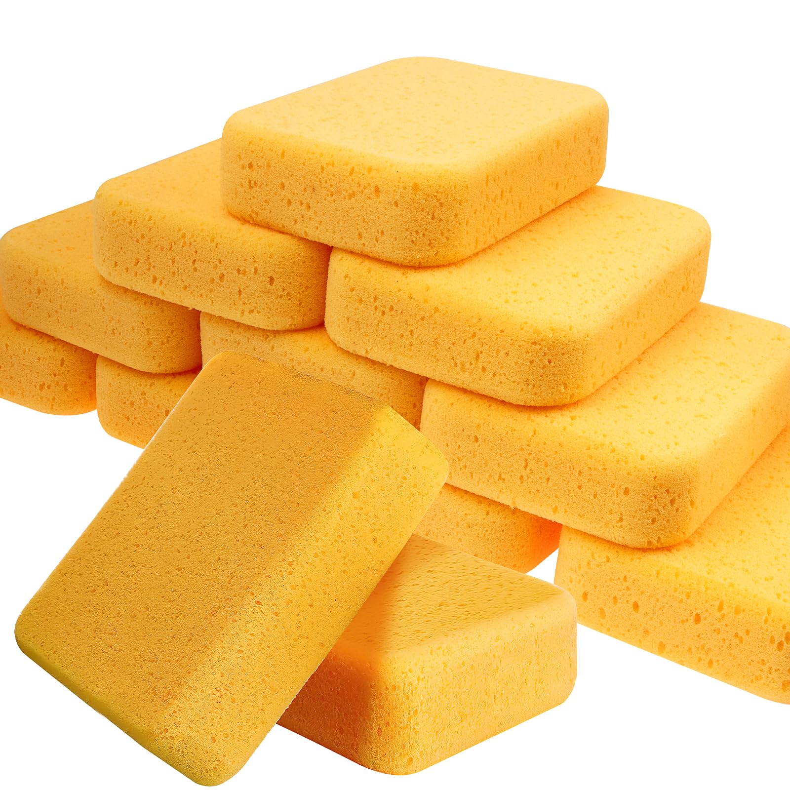 12 Pack Large Sponges for Cleaning, Thick All Purpose Sponge for Kitchen Bathroom Scrubber Tiles Grout Sponge, Car Wash Sponge, Household Cleaning Sponge, 7.5 x 5.5 x 1.9 Inch
