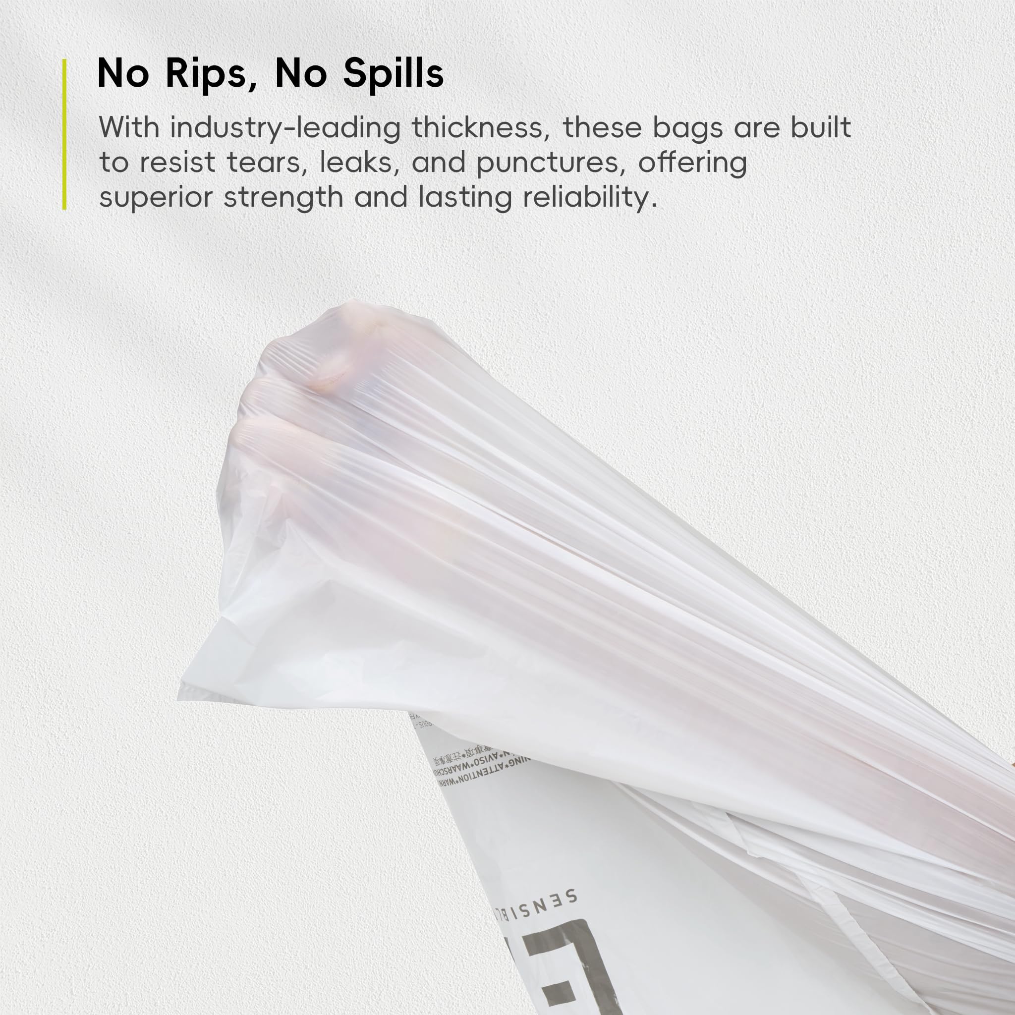 EKO Extra Strong 21 Gallon Large Trash Bags, Heavy-Duty Drawstring Kitchen & Household Garbage Bags (80L), Leak-Resistant, Fresh Floral Scent, Continuous Odor Control, 60 Count, Code G