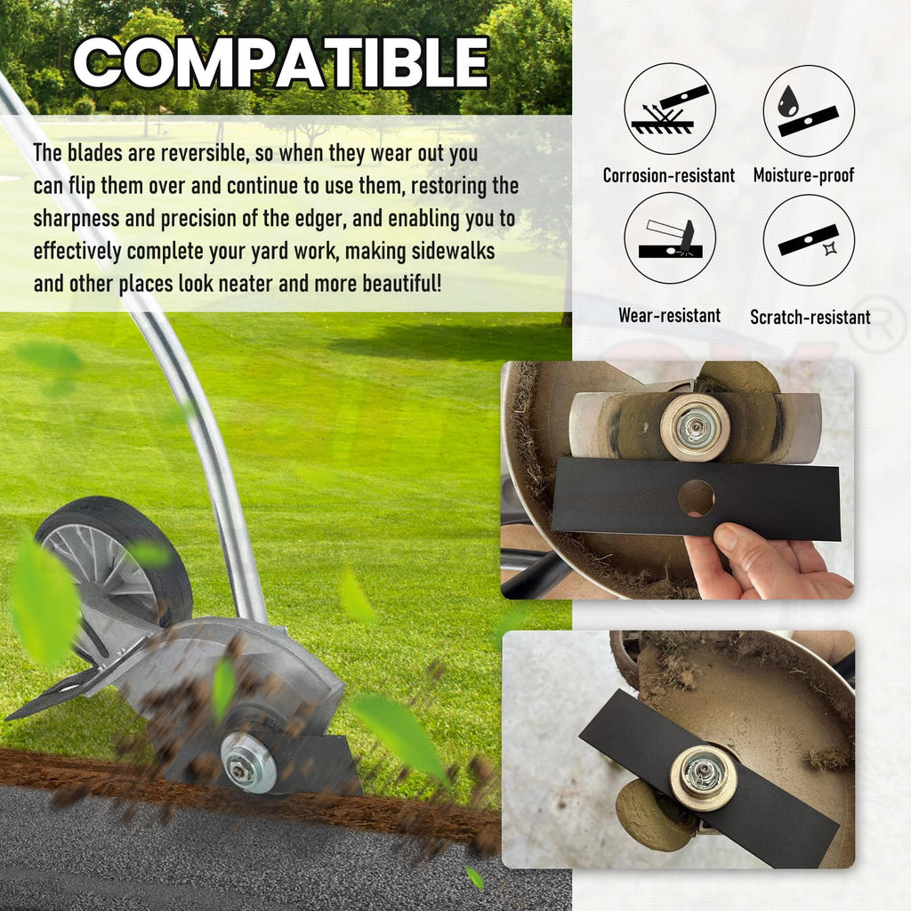 5 Pack 613223 Edger Blades Compatible with Ryobi, Echo, Stihl, Maruyama, Green Machine Edger, Replace 720-237-001, 4133-713-4101, 216062, 237001-1 Inch Center Hole