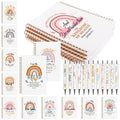 GANGBARU 24 Pcs Christian Gifts Notebooks Bible Verse Ballpoint Pen Religious Spiral Notebook Inspirational Pens Scripture Journals Notepad Bulk for Women Men Church Office Sunday School Supplies