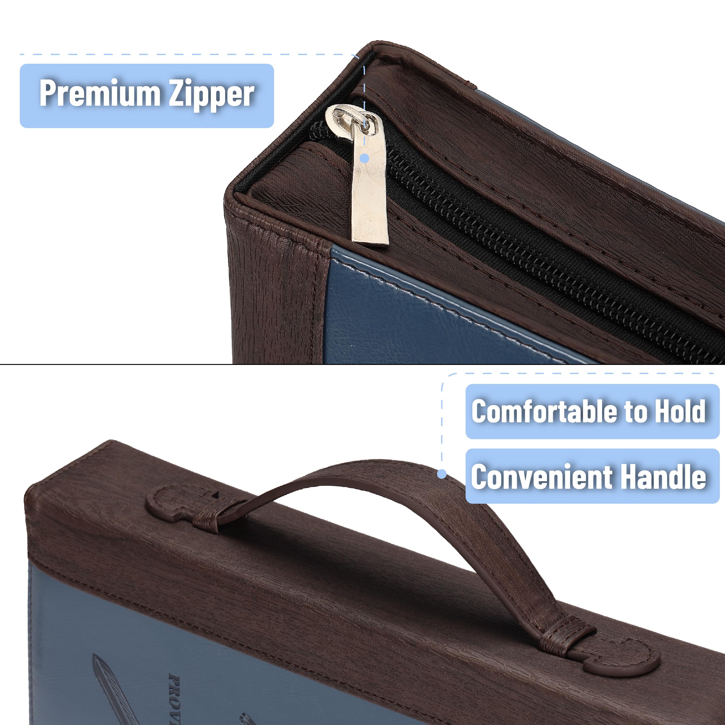 Mr. Pen- Faux Leather Bible Covers for Men, 10.7" x 7.5" x 2.4”, Bible Case for Men
