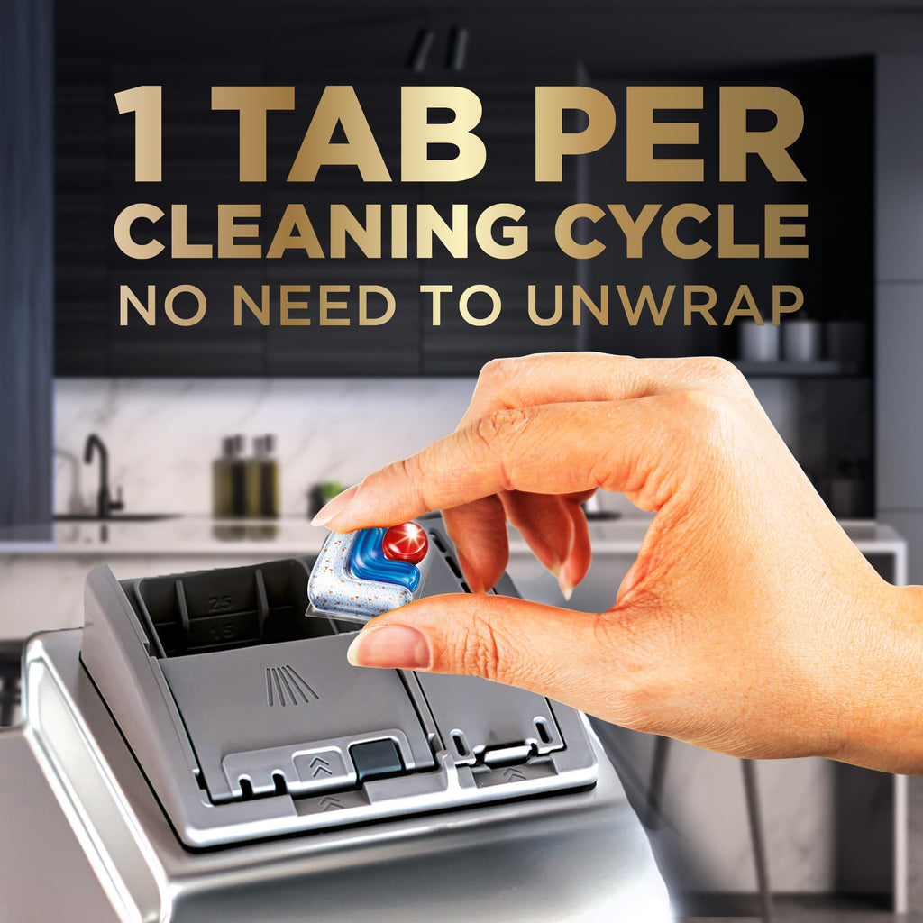Finish® Quantum UltraMAX® Automatic Dishwasher Detergent, Fresh - Removes burnt-on stains & 24 h dried-on stains, no pre-rinse needed, 68 Tabs