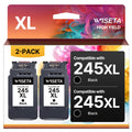 245XL Black Ink 2 Pack for Canon 245XL 245 XL PG245 Compatible with Canon Printer Ink 245 XL for PIXMA MX492 TS3120 TR4520 MG2920 TS3320 MX490 Printer