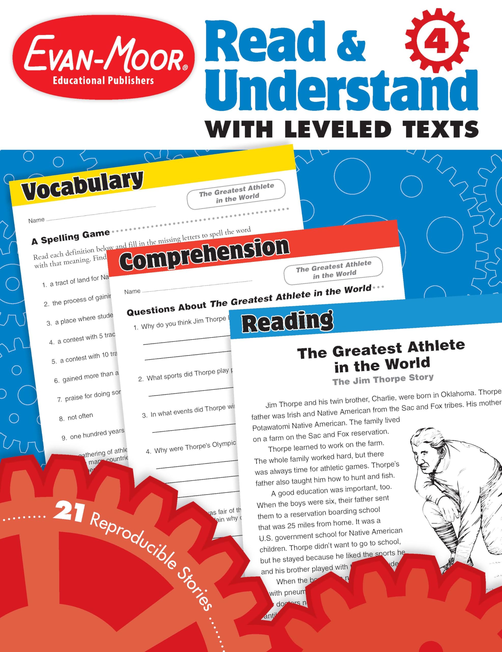 Evan-Moor Read & Understand With Leveled Texts: Grade 4