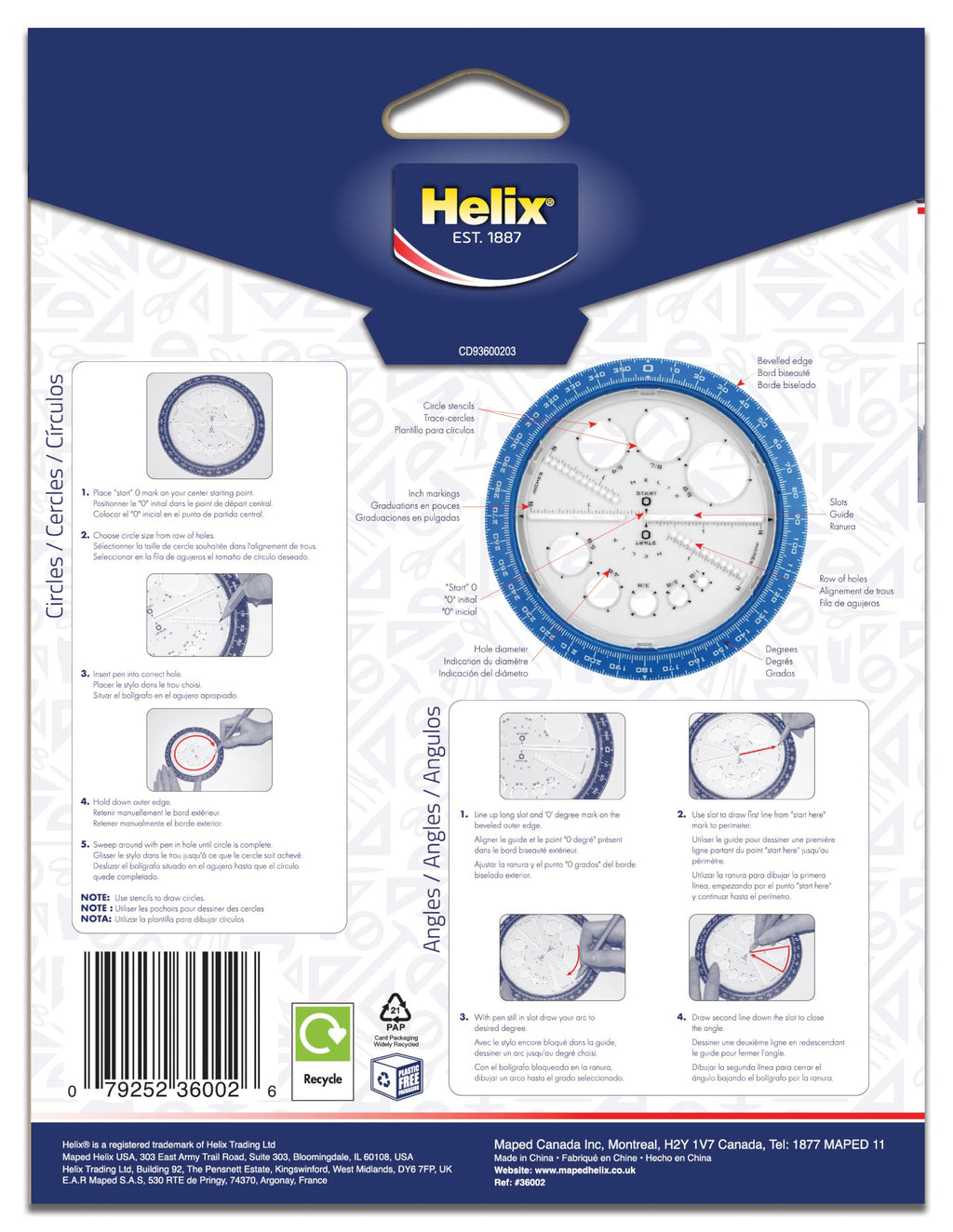 Helix Angle and Circle Maker (36002)