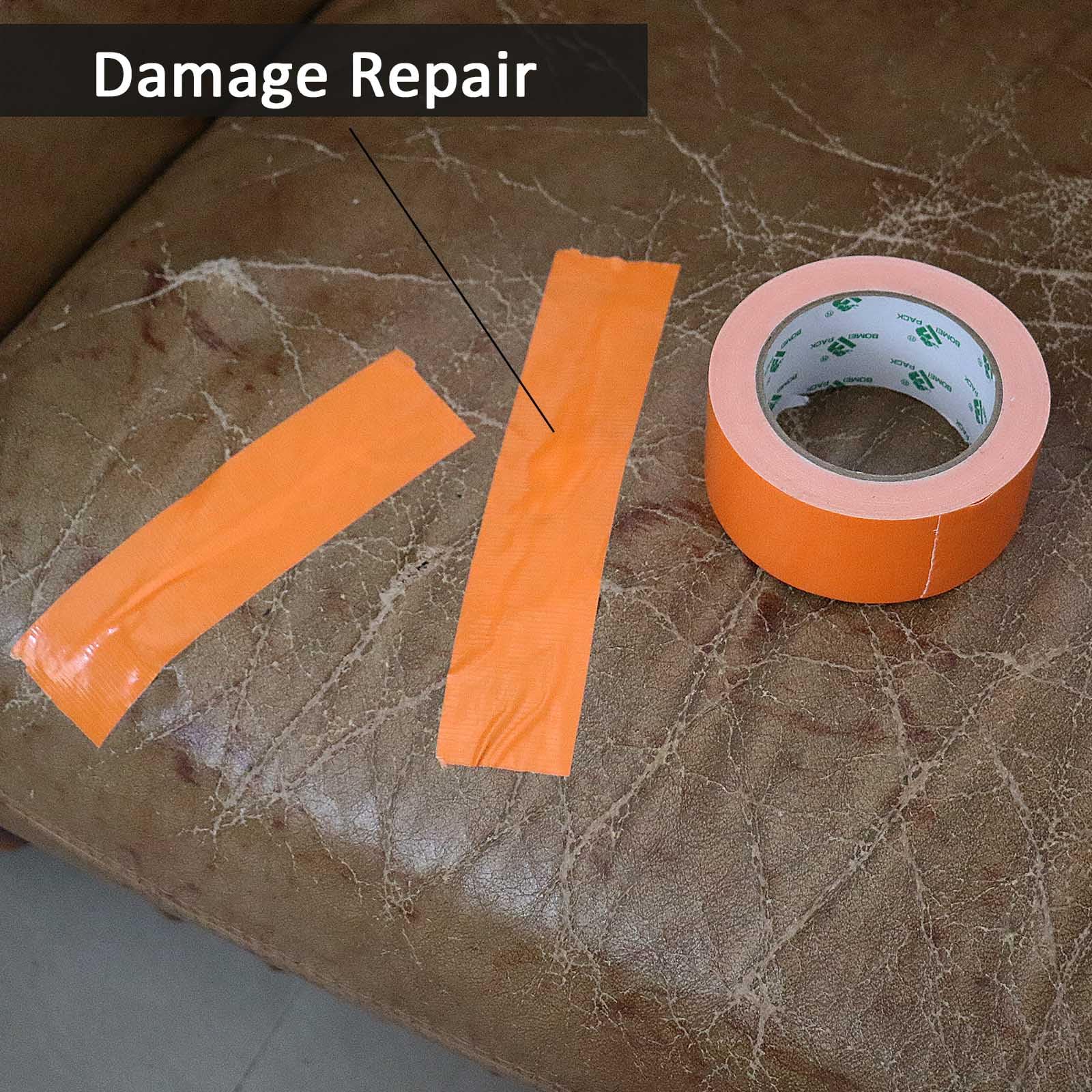 BOMEI PACK Orange Duct Tape, 3Rolls Heavy Duty Strong Industrial Color Duct Tape 9mil x 1.88inch x 30yds for Packing and Repairing