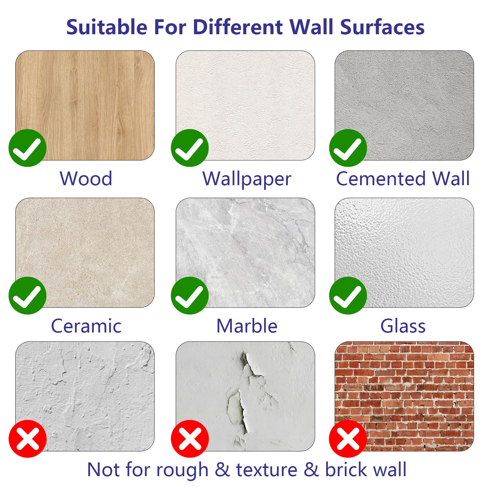 HOME MASTER HARDWARE Self Adhesive Wall Protector Square 4 inch, 10 Pack Door Handle Wall Shield Guard Door Stop, Rigid Vinyl Wall Protection Pad White 10 Pack