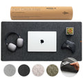 Nordik Large Felt Desk Mat - Charcoal - 89 x 43 cm - Full Desk Keyboard Mat - Computer Desk Mat for Keyboard and Mouse Pad - Desktop Mat - Large Desk Mat - Felt Desk Pad