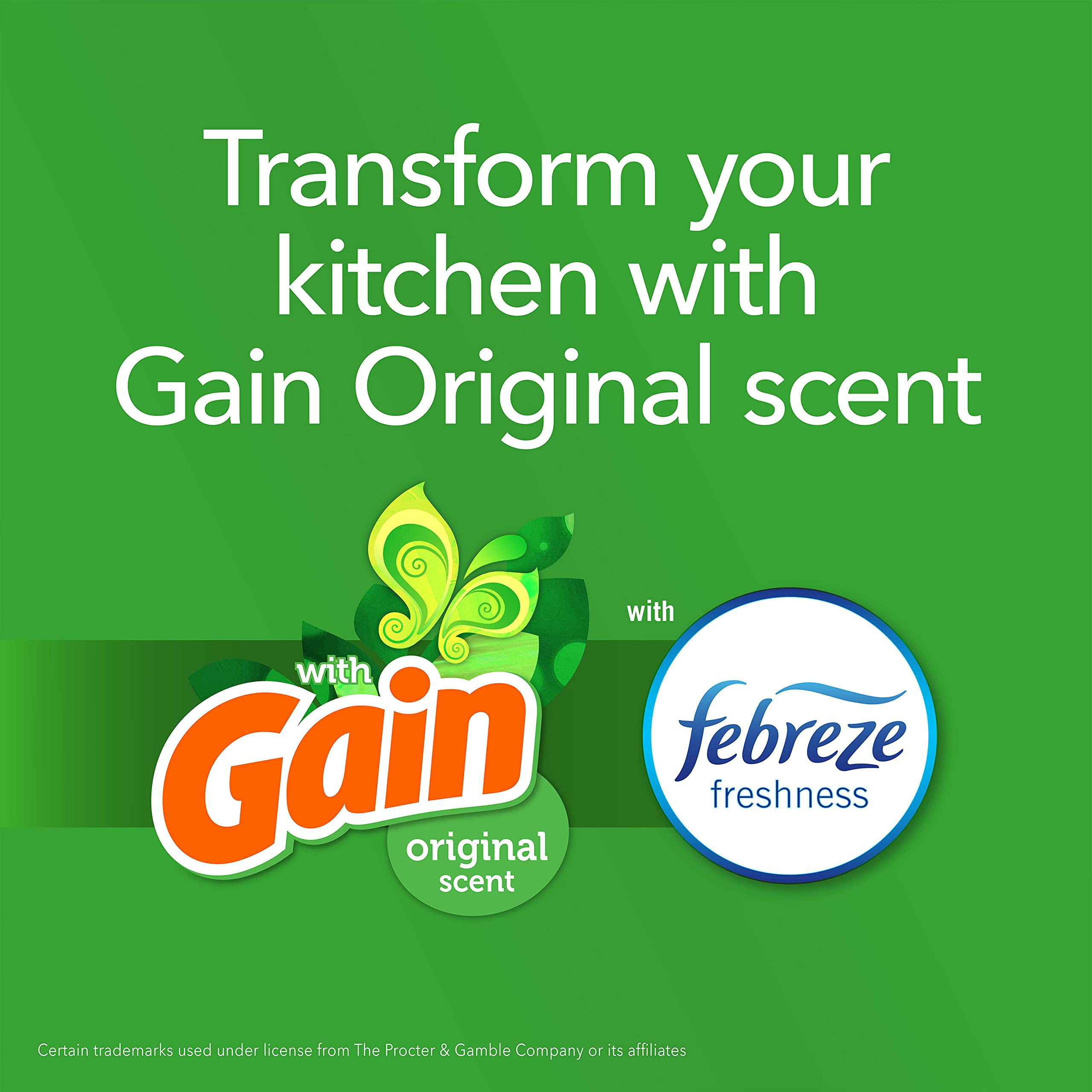 Glad Forceflex Odorshield Tall Kitchen Drawstring Trash Bags, Gain Original, 13 Gallon, 34 Count