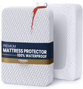 Utopia Bedding Waterproof Mattress Protector Queen Size, Premium 3D Air Soft Fabric Mattress Cover, Fits 17 Inches Deep, Breathable, Fitted Style with Stretchable Pockets