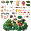 Jspupifip 55 Pcs Miniature Fairy Garden Accessories with Fairy Garden Animals Figurines Supplies Micro Landscape Ornaments Kit for Outdoor House Decor Plant Bonsai Decoration