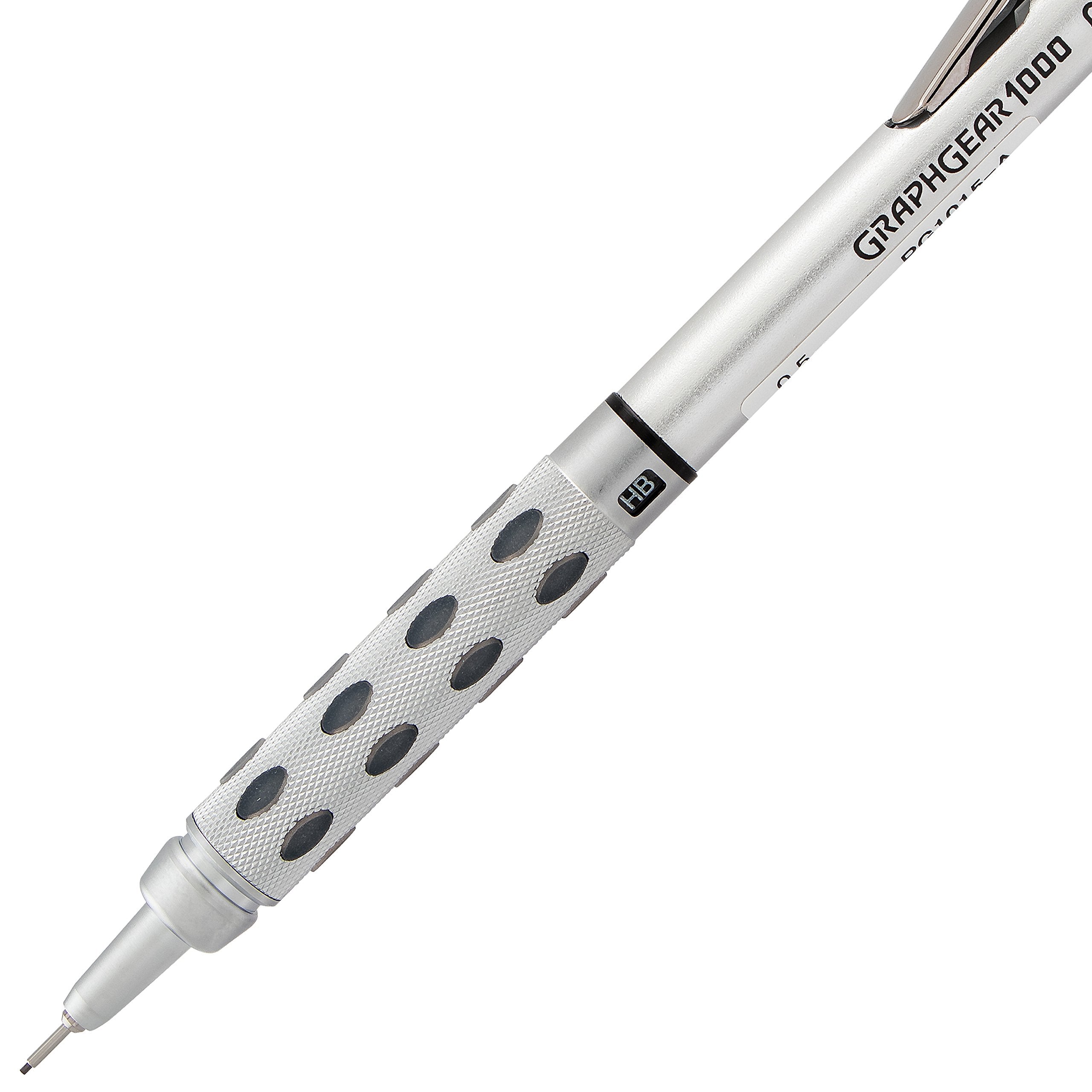 Pentel GraphGear 1000 Premium Mechanical Drafting Pencil with Gift Box, Rectractable, For Students, Architects, Engineers, Artists, 0.5mm Fine Point, Black Barrel, PG1015-A-BX, 1 Pack