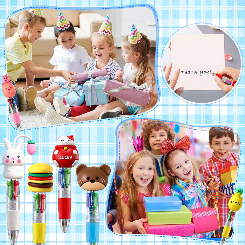 Natonhi Multicolor Pen in One,40pcs Cute Pens for Kids,Fun Pens for Classroom Prizes,Party Favors,Student Rewards,Birthday Gifts,School Supplies