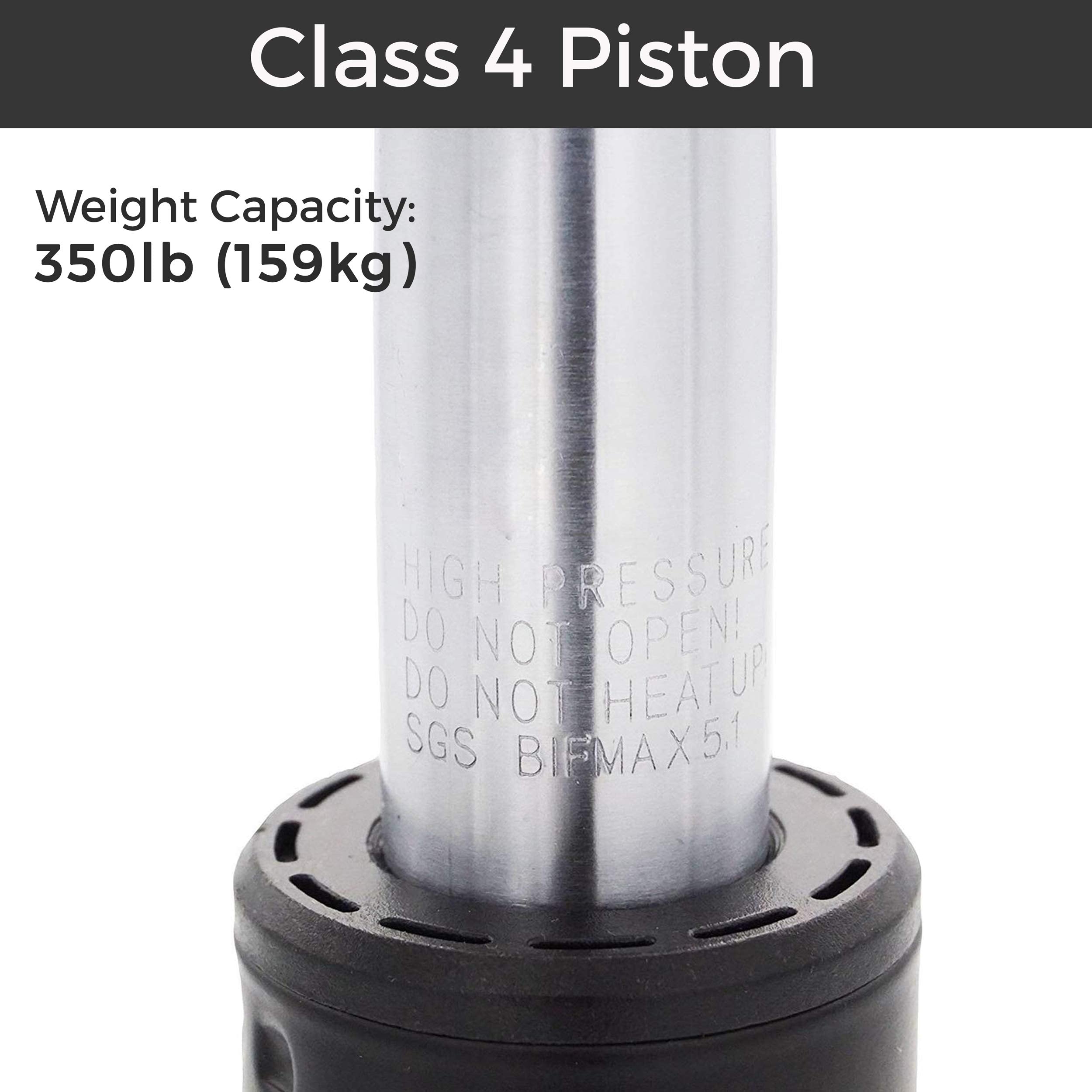 MotionGrey - Easy Office Chair Cylinder Replacement, Heavy Duty Hydraulic Chair Piston, Easy Installation Gas Lift Cylinder- Universal Fit for Executive Chair & Gaming Chair - Safe Stable & Secure