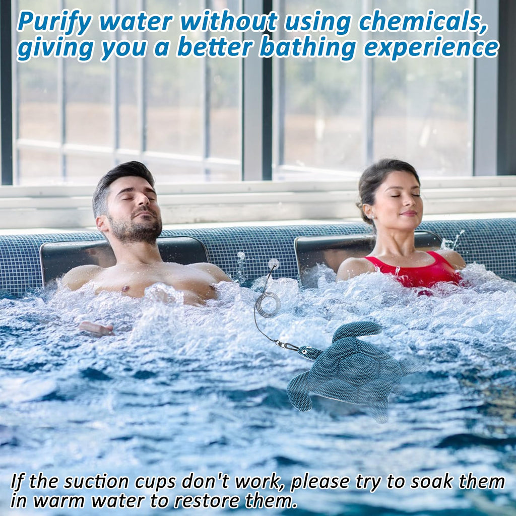 Hot Tub Scum Absorber, 2025 Upgrade Reusable Scum Turtle Hot Tub Absorber Accessories Hot Tub Sponge for Spa & Pool Cleaner, Hot Tub Oil Absorbing Keeps Water Clean