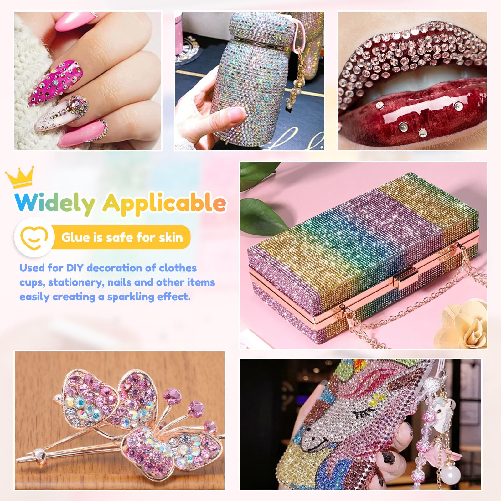 40 Colors Resin Jelly Rhinestones for Bedazzling Kit 32000 Pcs 3mm Flatback Rhinestones with Tweezers Pen 3Pcs B7000 Glue Bedazzling Gems Rhinestone Kit for Clothing Shoes Nail Cups DIY Crafts
