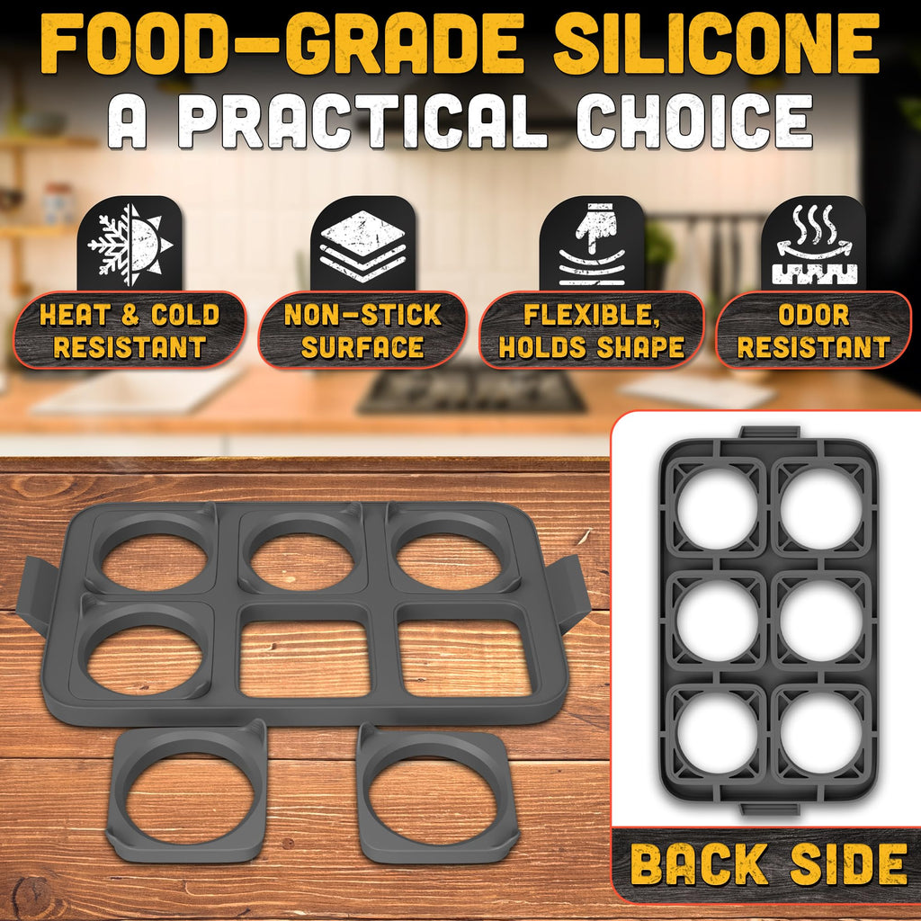 Silicone Egg Molds for Griddle - Rings for Frying Eggs Mold Ring - Kitchen Round Cooker Ring Egg Rings for Griddle