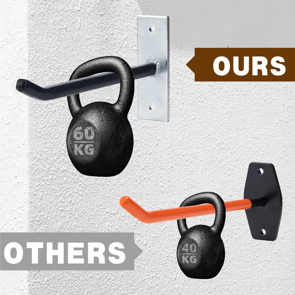 Sinoer 4 Pack Garage Tires Hooks/Heavy Duty Wall Mounted Hanger Tool Storage Rack Multi-Tools Storage Utility Tire Holder with Screws