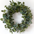 HomeKaren Eucalyptus Wreaths for Front Door 22" 55cm, Handmade Green Leaves Wreath for Summer, Spring and All Seasons, Greenery Floral Wreath for Wall and Outside