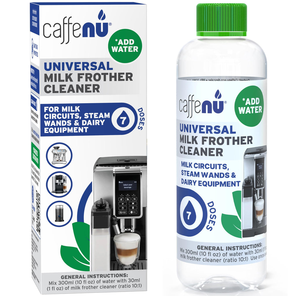Professional Milk Frother Cleaner - 200 ml Alkaline Formula - Removes Milk Residue & Protein Buildup - for Espresso Machines, Steamers & All Milk Frothing Systems