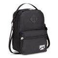 Roots Insulated Lunch Bag – Made from Recycled Polyester, with Exterior ID Label, Adjustable Shoulder Strap & 2 Zippered Compartments – 7L, Black